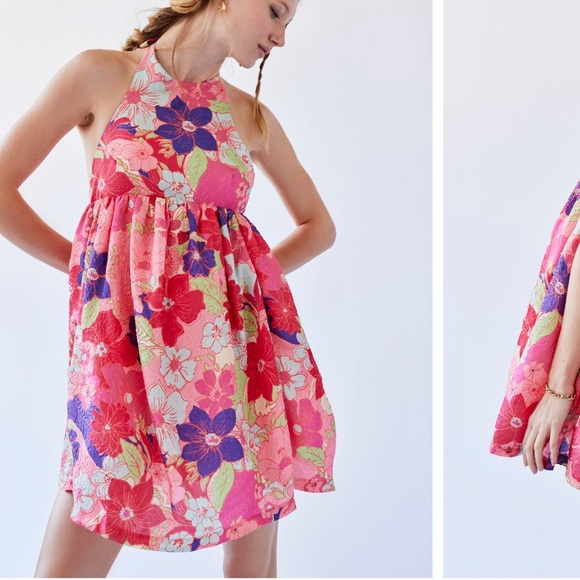 Free People Passion Flower Mini Dress, NWT - Picture 2 of 7